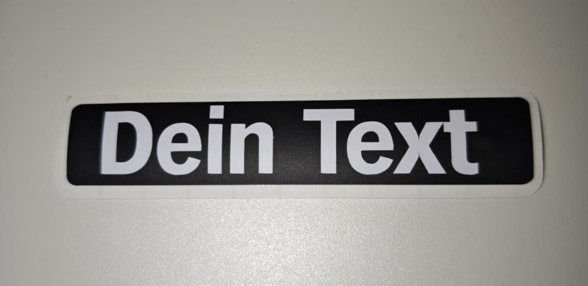 Personalisierter Aufkleber Satz (2stück) für Hercules Prima Trittbrett Max. 10 Zeichen möglich !!!