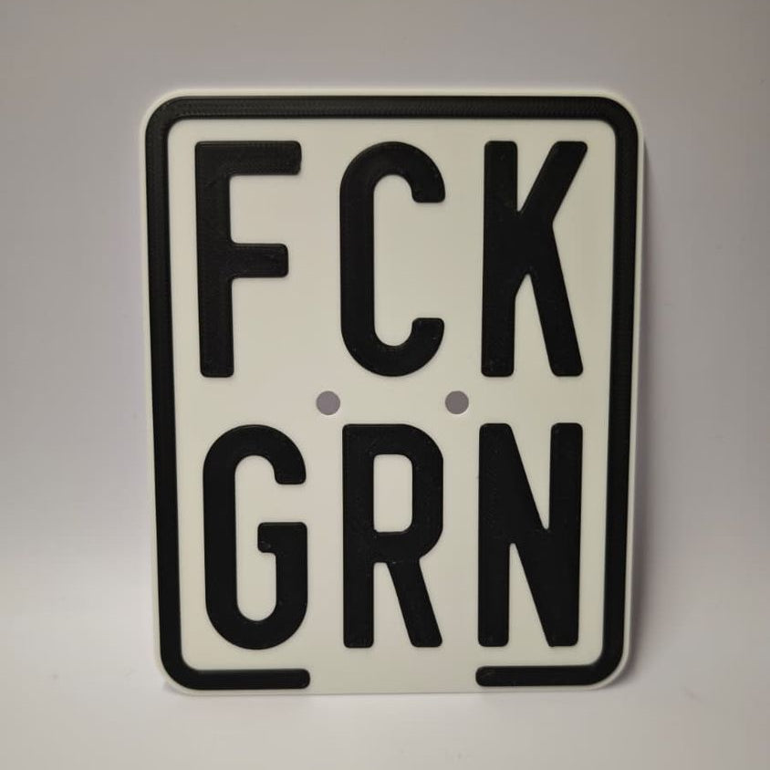 Show-Kennzeichen Auswahl: GRN TÜV BRN 50CCM NIX