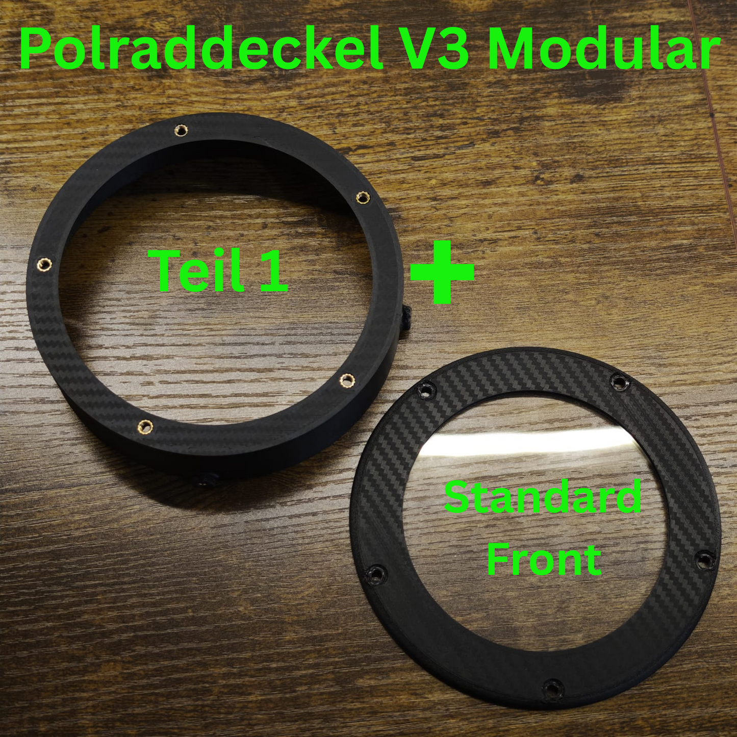 Polraddeckel V3 Teil 1 Original Hobel24 für Sachs 505 / Hercules Prima mit Standard Front Transparent