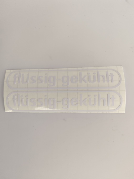 2er Set Solo 712 / 713 ,,flüssig gekühlt,, Aufkleber