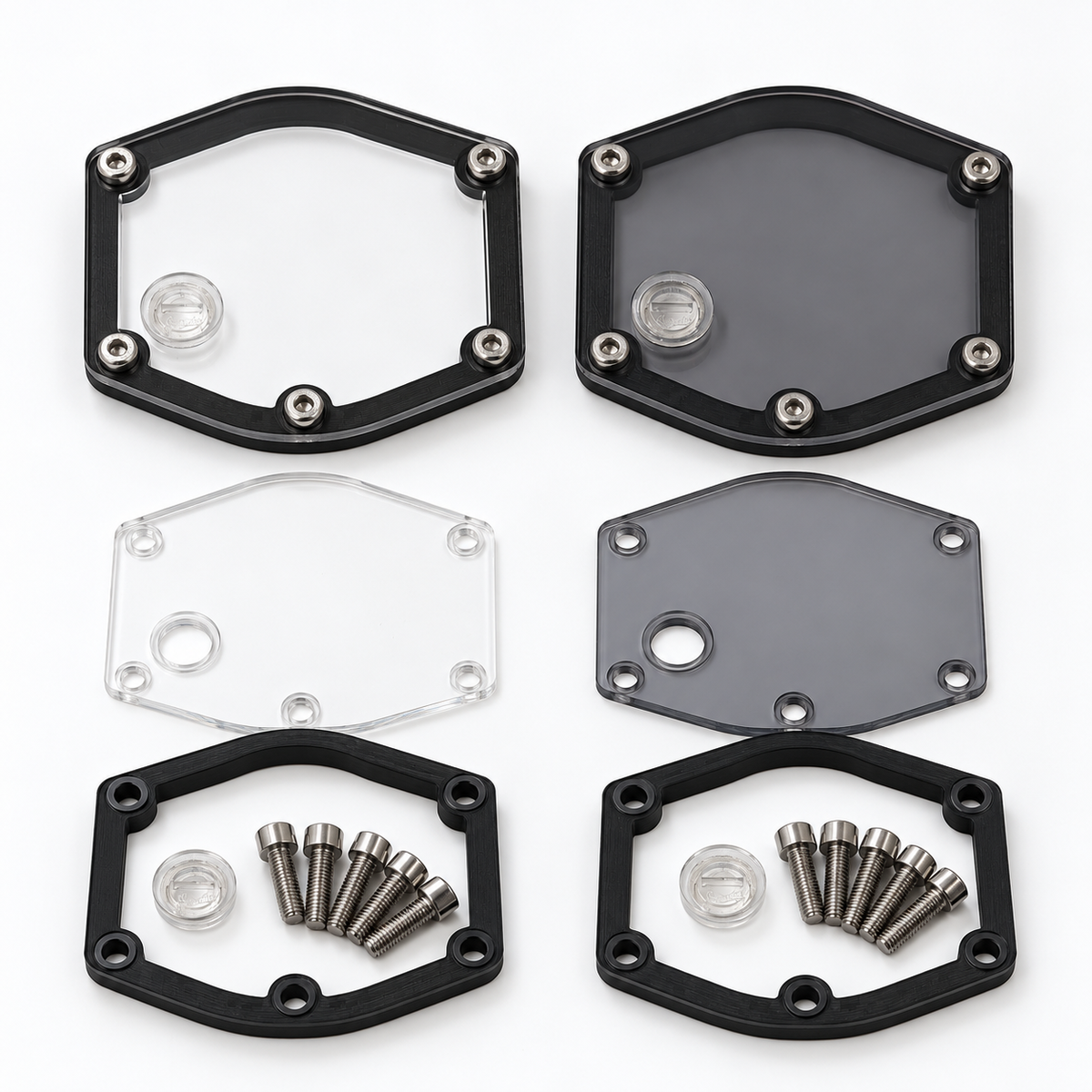 Kupplungsdeckel Transparent V2 mit Ölschraube für Sachs 505 / 504