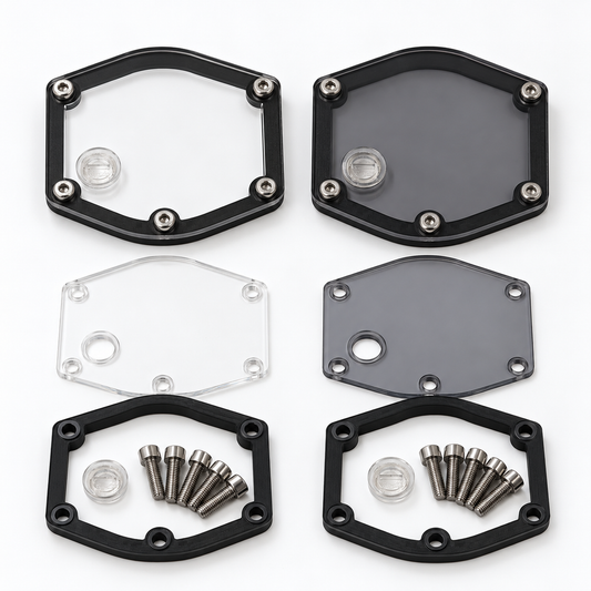 Kupplungsdeckel Transparent V2 mit Ölschraube für Sachs 505 / 504
