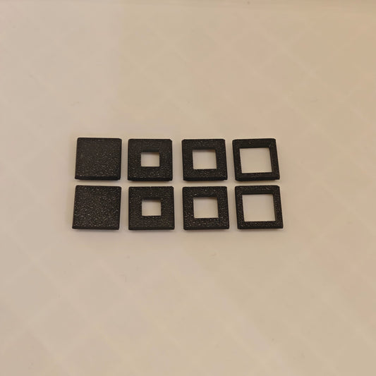Gummi-Abstimmeinsätze 8er Set für Hobel24 Luftfilterkästen